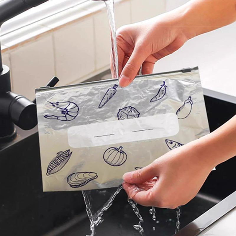 Reusable Aluminum Foil Sealable Storage Bags - Image 4